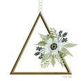 thumbnail image 2 of Jacobs, Cindy 15x15 Gold Ornate Wood Framed with Double Matting Museum Art Print Titled - Geometric Triangle Muted Floral II, 2 of 4