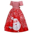 thumbnail image 2 of FDDMis Button Down Dress Girls New Years Eve Outfit Baby First Christmas Outfit Holiday Party Outfit Girls Christmas Gifts Age 8-10 7 Year Old Girl, Red 5-6 Years, 2 of 8