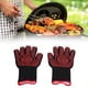 thumbnail image 3 of Guantes ignífugos diseño de dedo independiente material de silicona y poliéster guantes para asar 32 cm/126 pulgadas de largo cómodos y flexibles para horno microondas ANGGREK Otros, 3 of 8