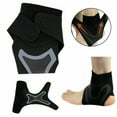 thumbnail image 7 of SIFANA Ankle Brace Support Compression Sleeve Plantar Fasciitis Pain Relief Foot Wrap （Black&Blue), 7 of 7