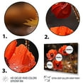 thumbnail image 3 of Designart "Red Poppies landscape II" Floral Floater Framed Canvas Art Print, 3 of 7