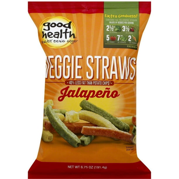 Good Health Jalapeno Veggie Straws, 6.75 oz, (Pack of 10)