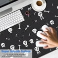thumbnail image 2 of Long Mouse Pads for Desk,Halloween Skull and Bone Pattern Desk Mats on Top Of Desks, Desk Mouse Pad Extra Large with 3mm Non-Slip Base and Stitched Edge for Gaming,Office,Work,Home 47.3x23.6in, 2 of 5