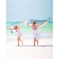 thumbnail image 3 of Teal Nordic Style Stripes Beach Towels Oversized Super Absorbent, Turquoise Texture Lightweight Bath Towel Quick Dry Sets For Bathroom/Pool/Rv Camping/Beach Play/Gym Room/Picnic 35"x70", 3 of 8