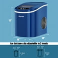 thumbnail image 3 of Costway Portable Compact Electric Ice Maker Machine Mini Cube 26lb/Day ABS Navy, 3 of 10