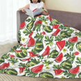thumbnail image 6 of Pofeuu Watermelons Print Ultra-Soft Micro Fleece Blanket,for Bed Or Sofa,All Season Throw Blankets Flannel Blanket-40"x30", 6 of 7
