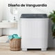 thumbnail image 5 of Hisense Lavadora Doble Tina WSA1304P,Semiautomática,13 Kg,Temporizador de Lavado y Centrifugado,80x47x98cm(AnchoxLargoxAlto),Blanco/Gris, 5 of 5