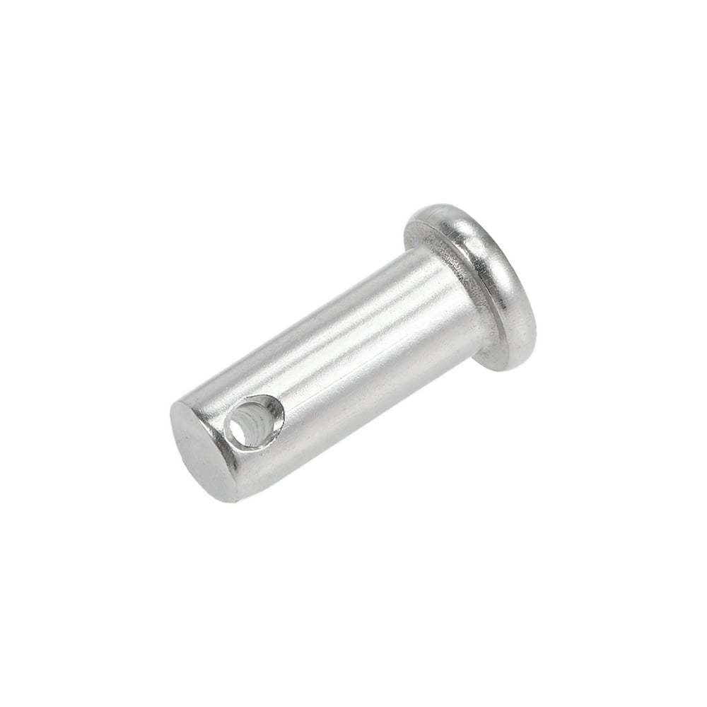 Single Hole Clevis Pins 10mmx25mm Flat Head 304 Stainless Steel Link