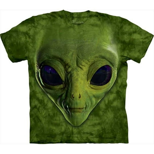 The Mountain Mountain Corp 1534993 Green Alien Face Kids X Large T Shirt Walmart Com Walmart Com - bearded alien roblox