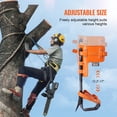 thumbnail image 6 of VEVOR Tree Climbing Spikes, 1 Pair Alloy Steel Climbing Spurs, 350lbs Load Capacity Tree Climbing Gear with Straps and Spike Protectors, Arborist Equipment for Climbers, Hunting, Fruit Picking,Orange, 6 of 9