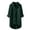 Z64-Dark Green, variant on Women's Linen Blend High-Low Button-Down Shirt, Roll Sleeve Oversized Blouse, Casual Tunic with Chest Pocket & Side Slits