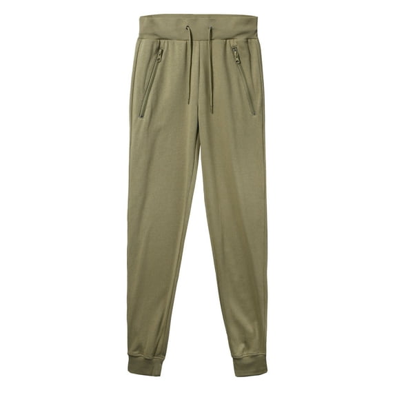 Ma Croix Mens Joggers Lighweight French Terry Pants with Zipper Pocket Jogger