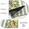 thumbnail image 2 of Sage Green Stripes Area Rug 3x5 Washable Rug Non Slip Summer Spring Botanical Lemon Leaves Large Area Rug Indoor Floor Carpet for Entryway Bedroom Kitchen Living Room Home Office Dining Room Nursery, 2 of 8