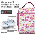 thumbnail image 2 of Tropical Bird Insulated Lunch Bag Box Women Reusable Lunch Bag with Detachable Handle Portable Lunch Bag School Beach, 2 of 6