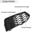 thumbnail image 7 of 1pc Car Right Front Fog Light Grill for BMW 2 Series F22 2012-2017 No.51118056798 ABS Black, 7 of 7