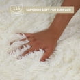 thumbnail image 5 of Ameha Shaggy Rug 2x3ft Non-Slip Fluffy Soft Faux Floor Carpets Rectangle for Bedroom Livingroom Decor White, 5 of 8