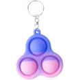 thumbnail image 1 of 2021 New Fidget Dimple Toy Keychain Pendent, Silicone Bubbles Flipping Board Toy, Stress Relief Simple Sensory Dimple Toy for Concentration Training, Hand Exercise Educational Toy for Kid Adult (#40), 1 of 8
