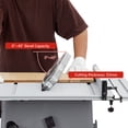 thumbnail image 6 of 1800W 10-Inch Professional Table Saw, 5000RPM Portable Jobside Table Saw with Stand & Push Stick for Woodworking Projects, Gray, 6 of 7