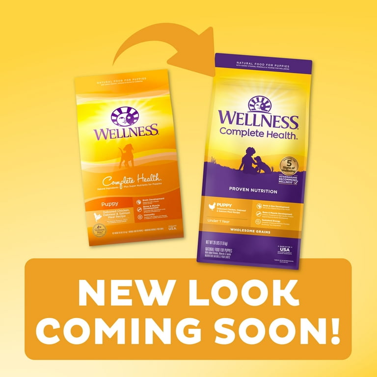Wellness Complete Health Grained Puppy Chicken, Salmon & Oatmeal Dry Dog Food Wellness Complete Health Grained Puppy Chicken, Salmon & Oatmeal Dry Dog Food
