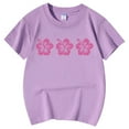 thumbnail image 4 of MEZZALL T-Shirt pour Filles, Imprimé Floral, Col Rond, Manches Courtes, T-Shirt Décontracté, 8-9 Ans, 4 of 5