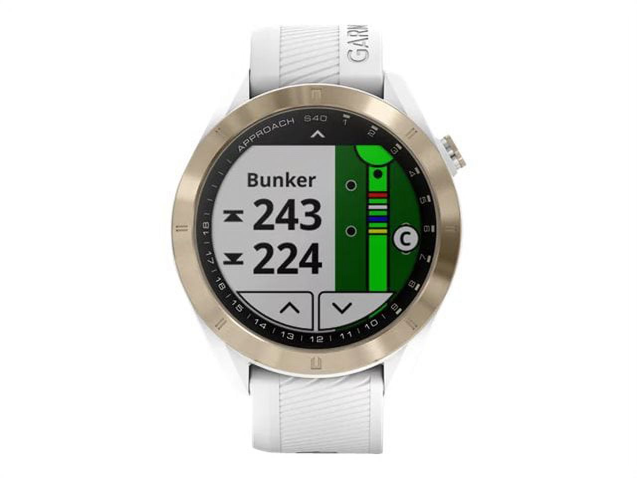 Garmin Approach S40 GPS Golf Smartwatch in White - image 2 of 7