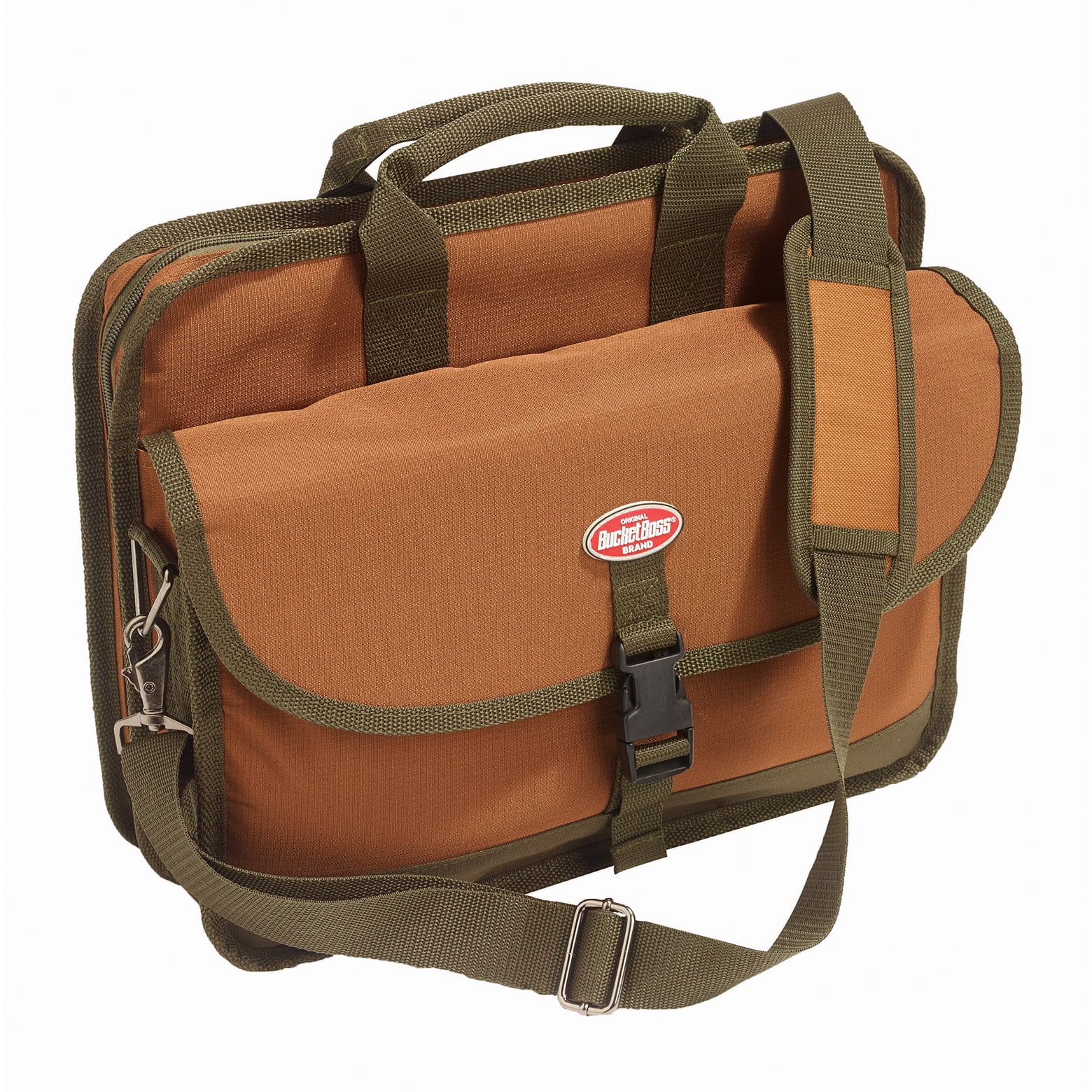62100 16 X 6 X 12.5 Green & Brown Contractors Briefcase