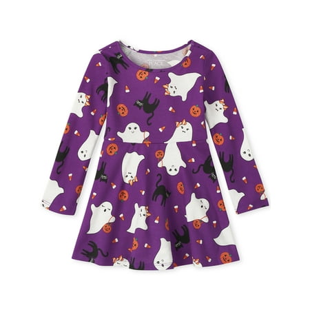 

The Children s Place Toddler Girl Long Sleeve Dress Sizes 12M-5T