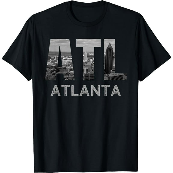 City of Atlanta Georgia Skyline Cityscape Downtown ATL Home T-Shirt mens t shirt，black，women，funny，misfits，men，journey，t-shirt