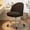 Black, variant on Romorgniz Vanity Chair Height Adjustable Desk Chair with Wheels, Armless Office Chair with Soft Lumbar Support for Small Space, Bedroom, Home office, White