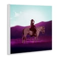 thumbnail image 4 of Stupell Industries Cowgirl & Purple Mountains Animals & Insects Painting Unframed Art Print Wall Art, 12 x 12, 4 of 8