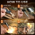thumbnail image 3 of Ferro Rod Fire Starter, 6 Inch X 3/8 Inch Fire Starter Survival Tool, Flint and Steel for Camping and Hiking, Flint Fire Starter, Magnesium Fire Starter, 3 of 5