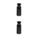 thumbnail image 2 of Qarigey 100 Piezas Tapón de plástico Cordón Cerradura Agujero doble Sujetador de frijol Cuerda Toggle Bag Negro 5 2.4*0.85, 2 of 6