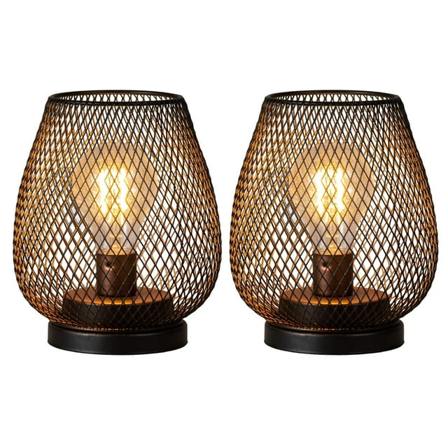 Lámpara decorativa eléctrica DECORKEY, juego de 2 lámparas LED a pilas