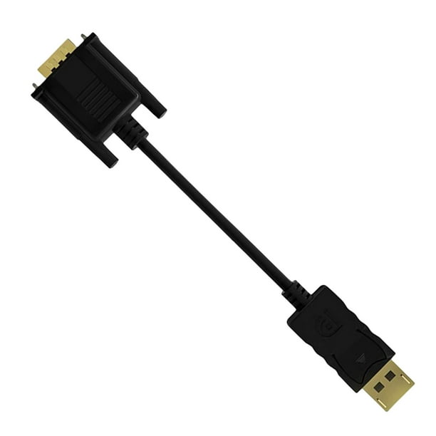 Adaptateur de câble DisplayPort vers VGA mâle à mâle (6 pieds/1,8 mètr