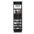 thumbnail image 5 of Classic Bar Cabinet, Two Drawers, Twelve Built-in Wine Rack Black, 5 of 7
