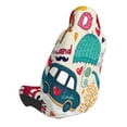 thumbnail image 2 of Wukai London Symbols Full Set Car Seat Covers with Soft Padding Universal Auto Front Seats Protector and Cushion Mat, 2 of 5