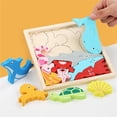 thumbnail image 4 of A Childrens Educational Wood Puzzle Three Dimensional Toy For Enlightenment Shape Recognition Brain Training Fun Learning Game Timber Design, 4 of 7