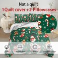 thumbnail image 6 of Qpednta Christmas Candy Print Duvet Cover Set Soft Cozy Bedding Comforter Set Breathable Comforter Cover 3 Pieces Comforter Set Easy to Install Bedroom Decor, 6 of 7