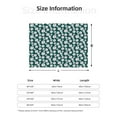 thumbnail image 5 of Honeii Daisies Flowers print throw blanket, crafted from cozy cotton flannel, offers versatile home decor as a bedding suitable for all seasons.-80"x60", 5 of 6