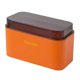 thumbnail image 1 of Soporte para caja de pañuelos montado en la pared, gran capacidad, diseño de esquina redondeada, buen sellado, caja dispensadora de pañuelos impermeable, color naranja, 1 of 5