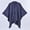 Navy, variant on Wraps Category Women's Warm Shawl Wrap Cape - Winter Cardigan Sweaters with Open Front Poncho