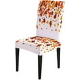 thumbnail image 2 of Dining Room Chair Covers Flying Maple Leaves Fall Holiday Chair Covers for Dining Room 6 Pack Spandex Stretch Slipcover Chair Covers Removable Washable Chair Protector for Living Room,Hotels, 2 of 6