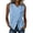 Blue, variant on Women's Cotton and Linen Vest Side Tie Sleeveless V-Neck Wrap Tank Tops Dressy Work Office Business Casual Going Out Tops