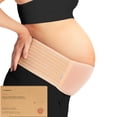 thumbnail image 1 of Faja de soporte para vientre de maternidad KeaBabies Ease, color marfil, 1 of 8