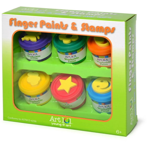 Art 101 Kids' Finger Paint and Stamp Set