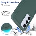 thumbnail image 4 of YEYKX Defender Case for Samsung Galaxy S25+ 5G 6.7'' Heavy Duty 1 in 1 Design Rugged Full Body Dustproof Shockproof Bumper Non-Slip Protective Cover,Green,For Galaxy S25+(5G), 4 of 5