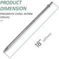 thumbnail image 2 of MonkeyKingBar-Pneumatic Chisel 1/4"x18" Point Tip Air Chisel- Round Taper Punch 0.401 Inch Shank Air Tool Suitable for Air Hammer$$Tools & Hardware Other, 2 of 5