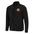 thumbnail image 2 of Men's Antigua Black Boston Bruins Objection Double-Brushed Full-Zip Jacket, 2 of 3