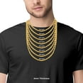 thumbnail image 6 of 10K Yellow Gold 4.00MM Rope (Diamond Cut) Chain Necklace for Men and Women ( Unisex ), 18"-30", 6 of 7