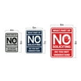 thumbnail image 2 of Portrait Round What Part of No Soliciting Do You Not Understand Sign (Lt Gray) - Small, 2 of 7